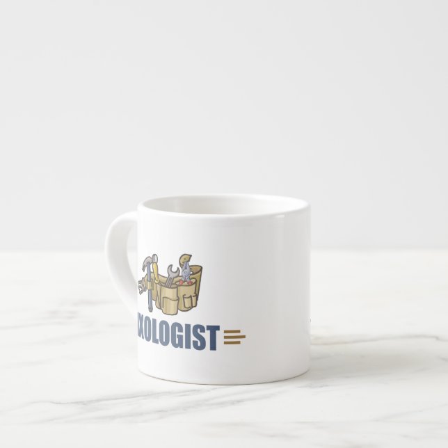 Lustig Handyman Espressomugg (Framsida vänster)