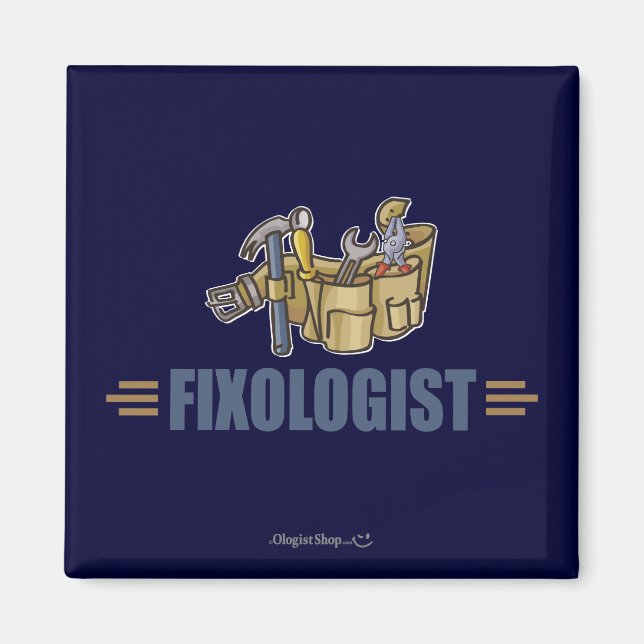 Lustig Handyman Magnet (Framsidan)