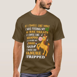 lustig hästgödsel, ord art t shirt