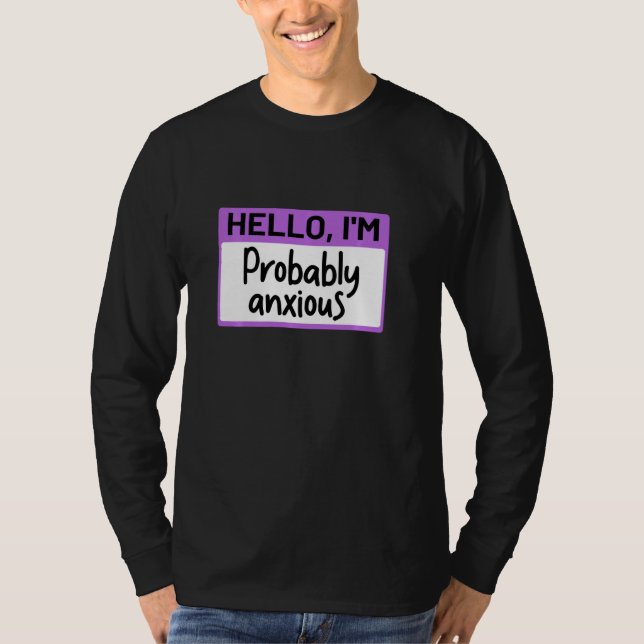 Lustig Hej I är troligen Angious Pullover T Shirt (Framsida)