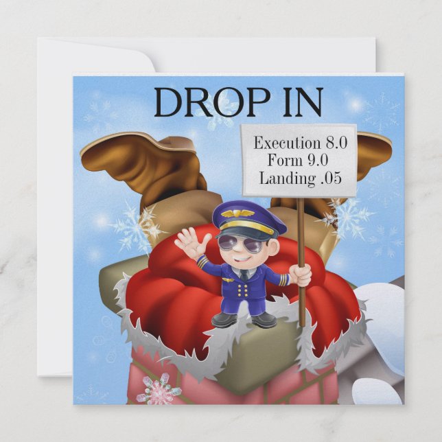 Lustig Helgdag - Jultur-DROP IN-inbjudan Inbjudningar (Framsida)
