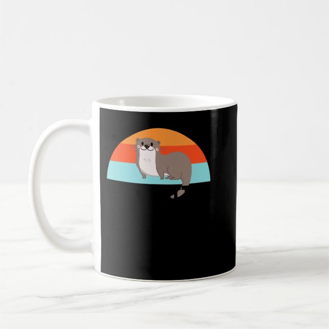 Lustig Hett Hotter Otter Otter Otter Kärlek Say Fi Kaffemugg (Vänster)