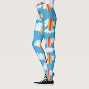 Lustig Hett Hund Emoji: Food Humor Emojis Joke Leggings