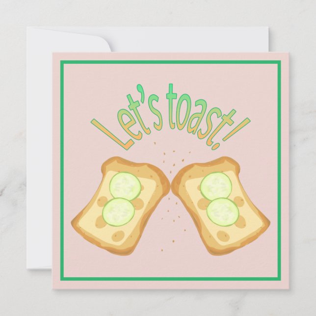 Lustig inbjudan till tost (Framsida)