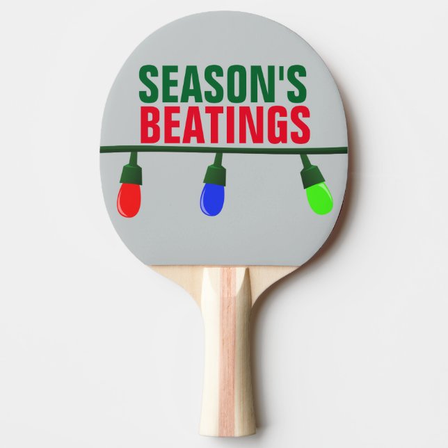 Lustig jul, årslingor pingisracket (Framsidan)