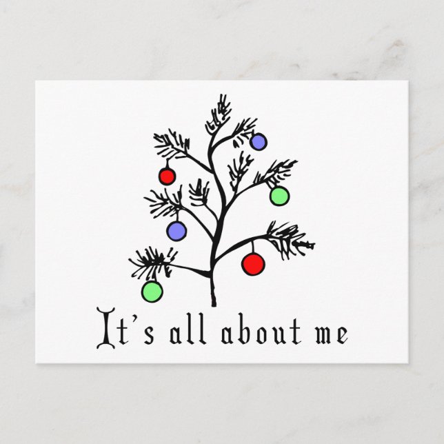 Lustig jul helg vykort (Framsida)