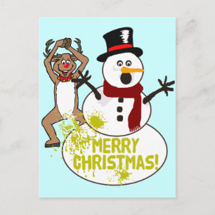 Lustig jul helg vykort