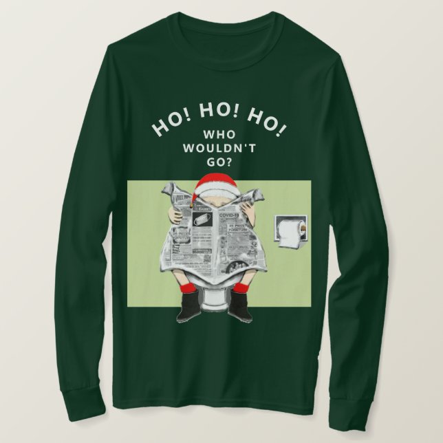 Lustig jul-Helgdag T Shirt (Design framsida)