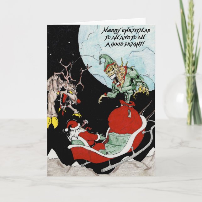 Lustig jul helgkort (Framsida)