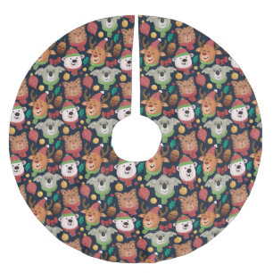 Lustig jul julgransmatta borstad polyester