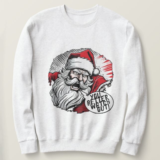 Lustig jul lång ärmad tröja (Design framsida)