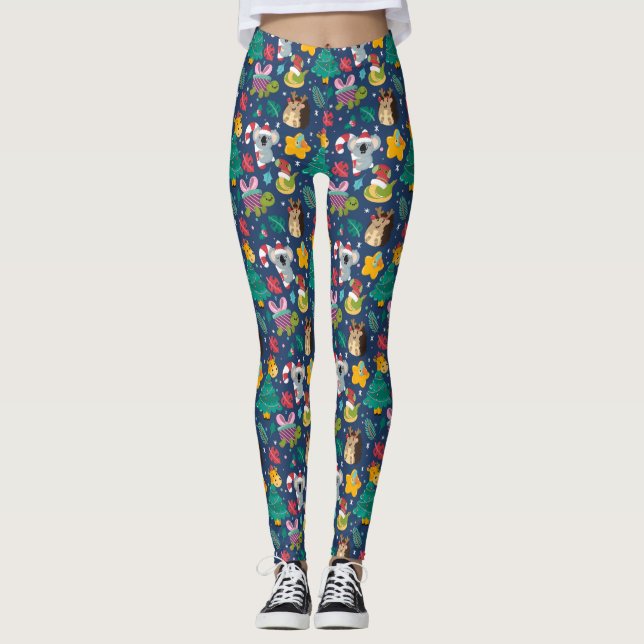 Lustig jul leggings (Framsida)