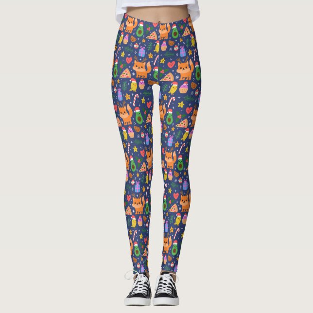 Lustig jul leggings (Framsida)