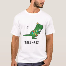 Lustig jul mellan Träd och Rex T Shirt
