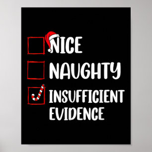 Lustig jul Nicefördraget Otillräcklig bevisning Poster