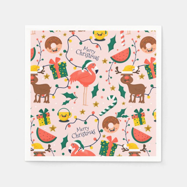 Lustig jul pappersservett (Framsidan)