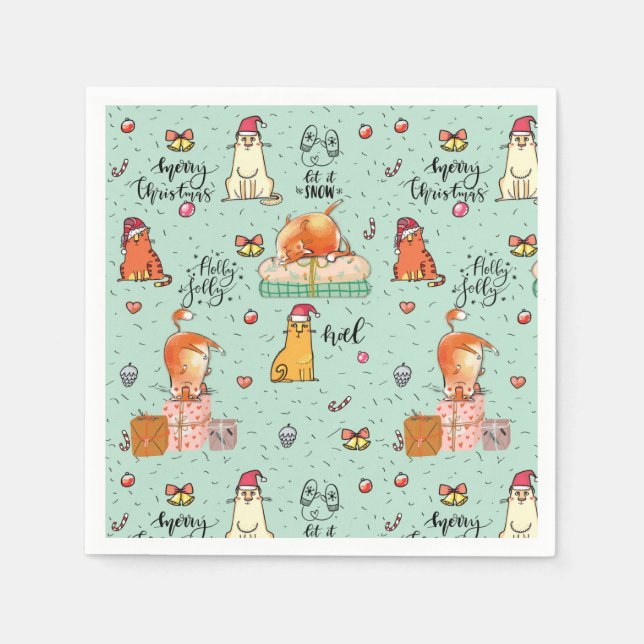Lustig jul pappersservett (Framsidan)