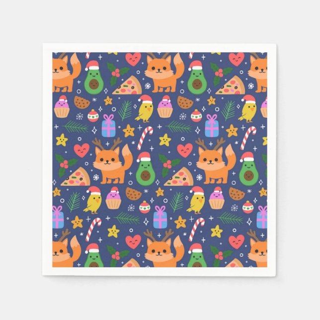 Lustig jul pappersservett (Framsidan)