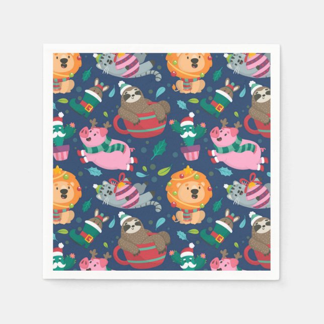 Lustig jul pappersservett (Framsidan)