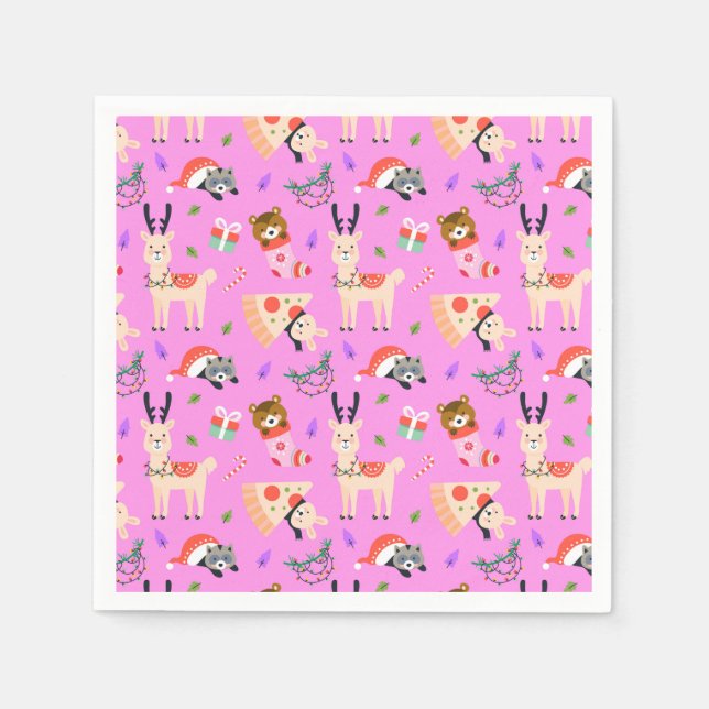 Lustig jul pappersservett (Framsidan)