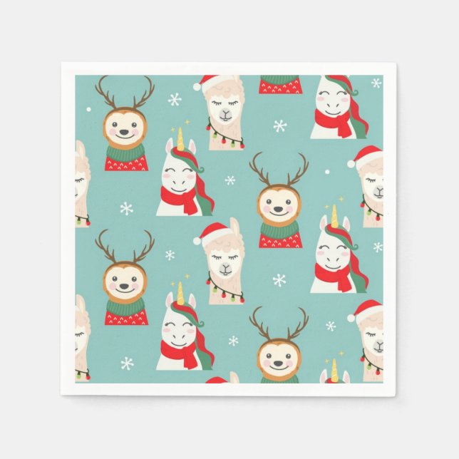 Lustig jul pappersservett (Framsidan)