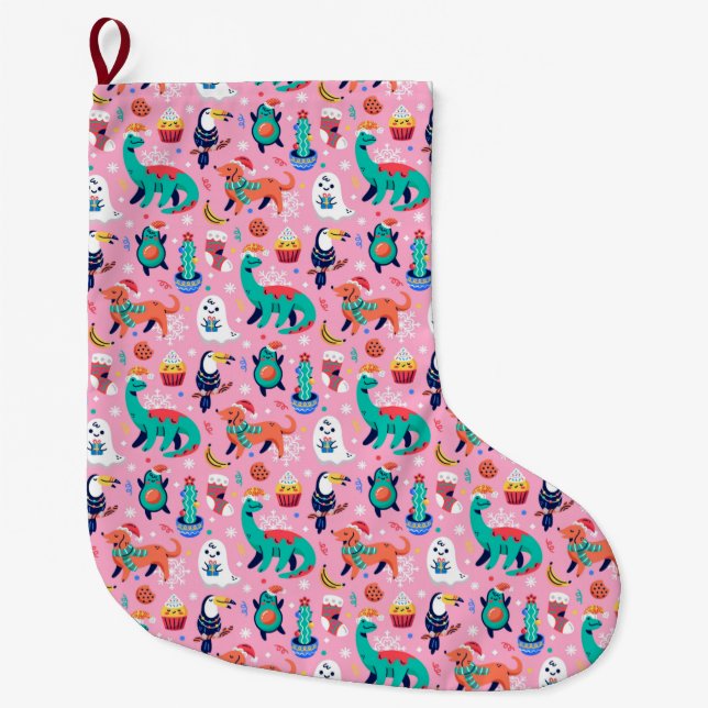 Lustig jul stor julstrumpa (Framsidan)