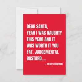Lustig jul tack kort