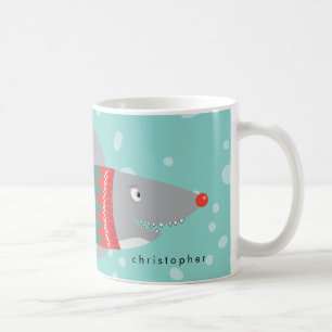 Lustig julhaj med Namn Kaffemugg