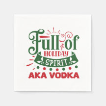 Lustig julvodka älskare party Napkins