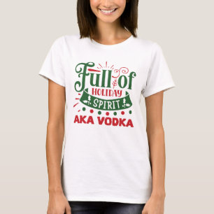 Lustig julvodka Helgdag dricker party T Shirt
