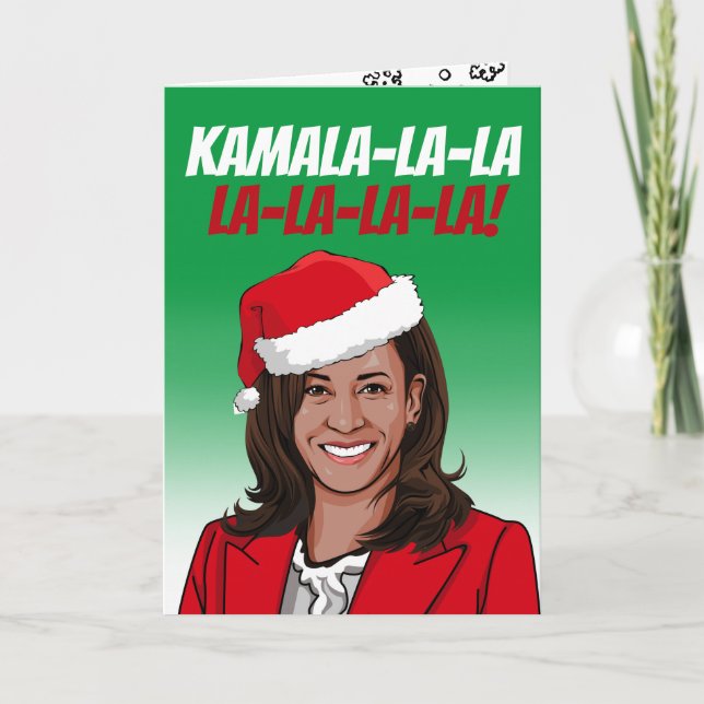 Lustig Kamala-jul Kort (Framsida)