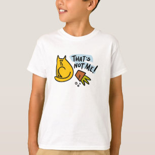 Lustig katt och omvänd blomkruka t shirt