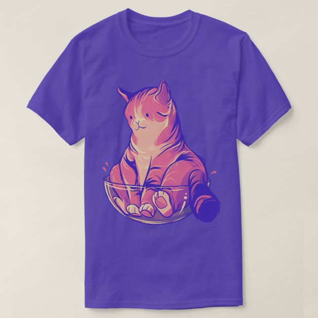Lustig katt om den passar den... t shirt (Design framsida)