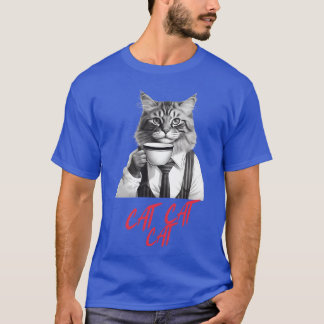 lustig katt Skriv ut kattunge T Shirt