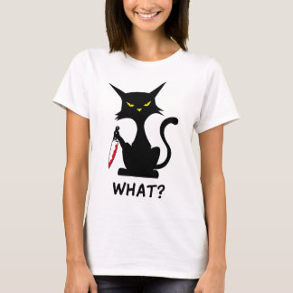 Lustig katt som säger vad t shirt