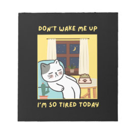 lustig kattdesign - trendig design för roligt anteckningsblock