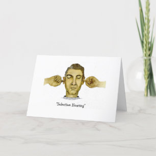 Lustig kille med selektiv utfrågning kort