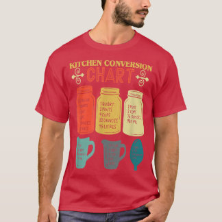 lustig kokock4 för kökskonverteringsdiagram t shirt