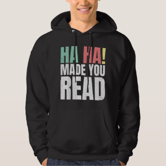 Lustig läsande lärare hoodie