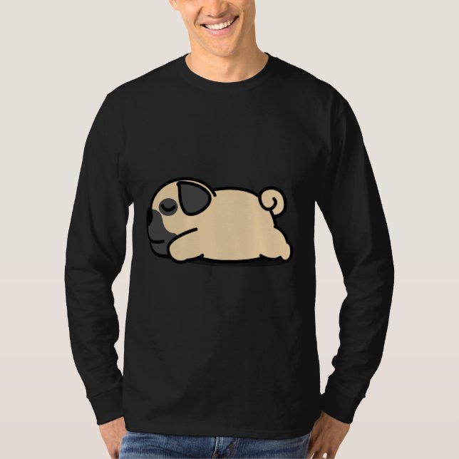 lustig lata pug Classic T-Shirt 346 (Framsida)