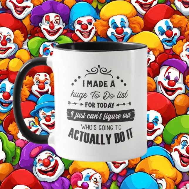 lustig lista ord art mugg (Skapare uppladdad)