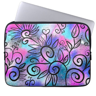 Lustig liten fågel laptop fodral