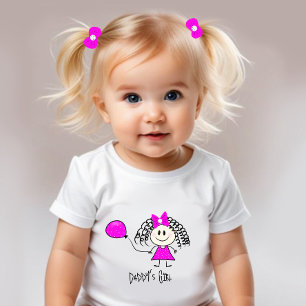 Lustig liten flicka t shirt