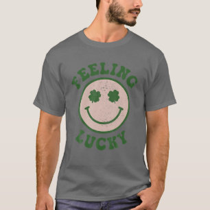 Lustig Lucky Smile Ansikte Meme T Shirt