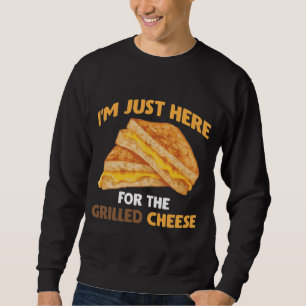 Lustig mat Älskare Foodie Grilled Cheese Sandwich Lång Ärmad Tröja