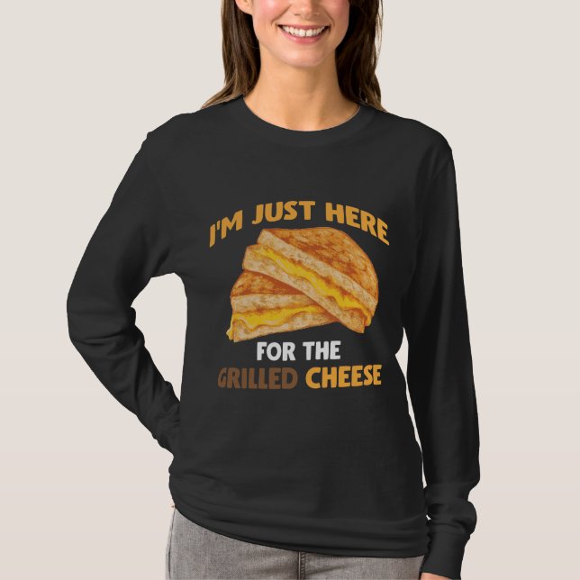 Lustig mat Älskare Foodie Grilled Cheese Sandwich T Shirt (Framsida)