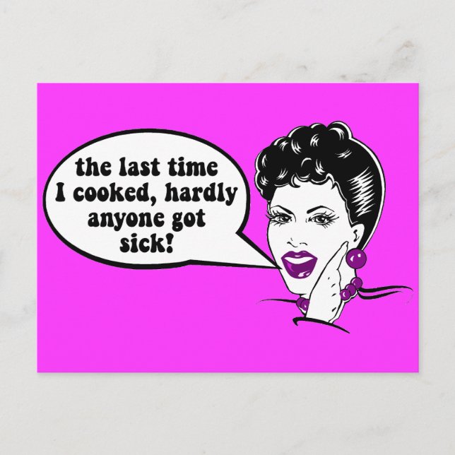 Lustig matlagning vykort (Framsida)
