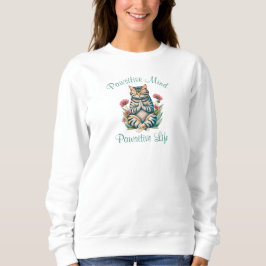 Lustig meditation Cat inspirationsinriktad, positi T Shirt