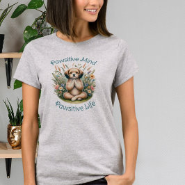 Lustig Meditation Hund inspirationerande positiv o T Shirt