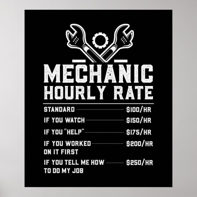 lustig mekanisk konst i ord poster (Framsidan)